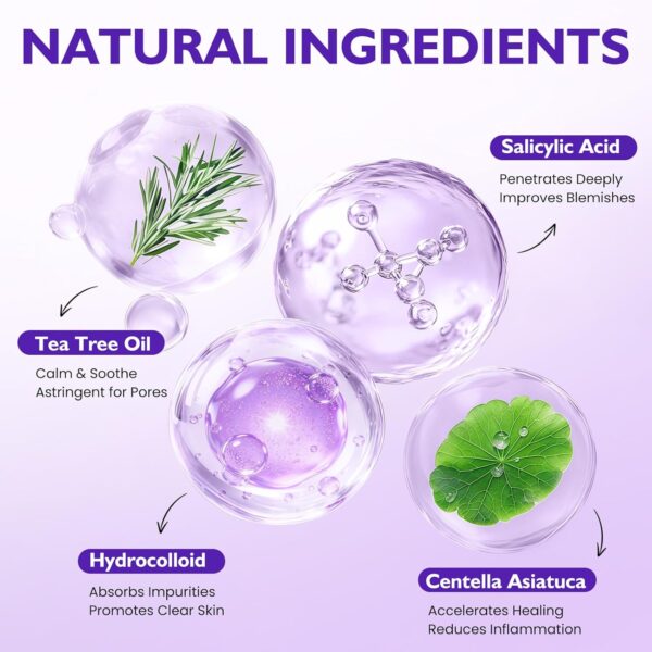 DATISEP Star Hydrocolloid Pimple Patches (560 Count) – 7 Colors Acne Spot Stickers