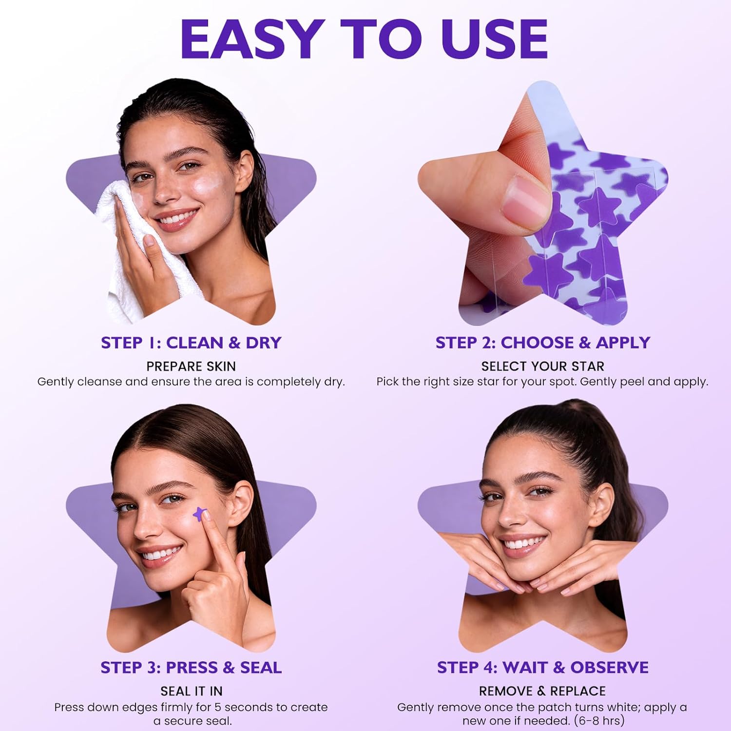 DATISEP Pimple Patch Step 4 - Remove
